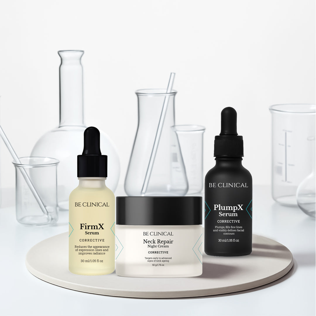 FirmX, Neck Repair and PlumpX | Advanced skincare trio for volume, lift, and firmness